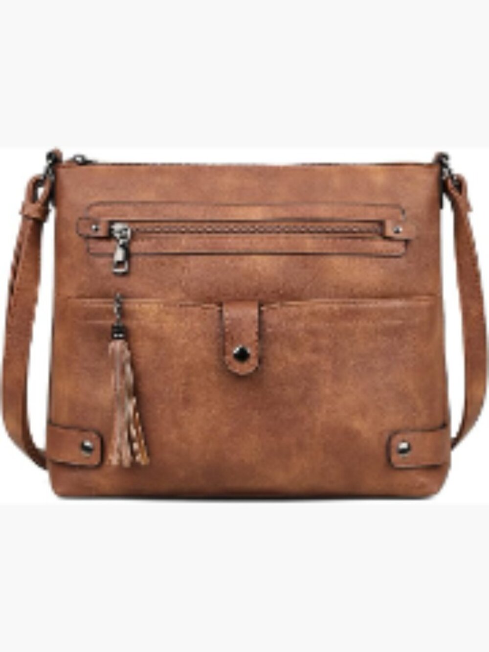 Faux Leather Waterproof Large Crossbody Bag Women Shoulder Purse